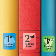 Books with reading level on spines